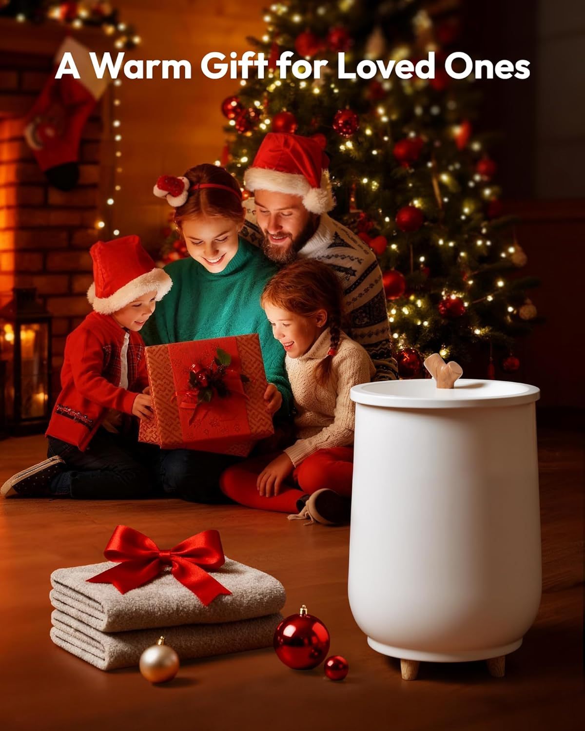 ⏰Towel Warmer Bucket, 20L Large Towel Warmers for Bathroom and Spa, Auto Shut-Off & Adjustable Timer for 20/40/60/90 mins, Towel Warmer with Fragrance Disc, Gift for Him&Her, Blankets