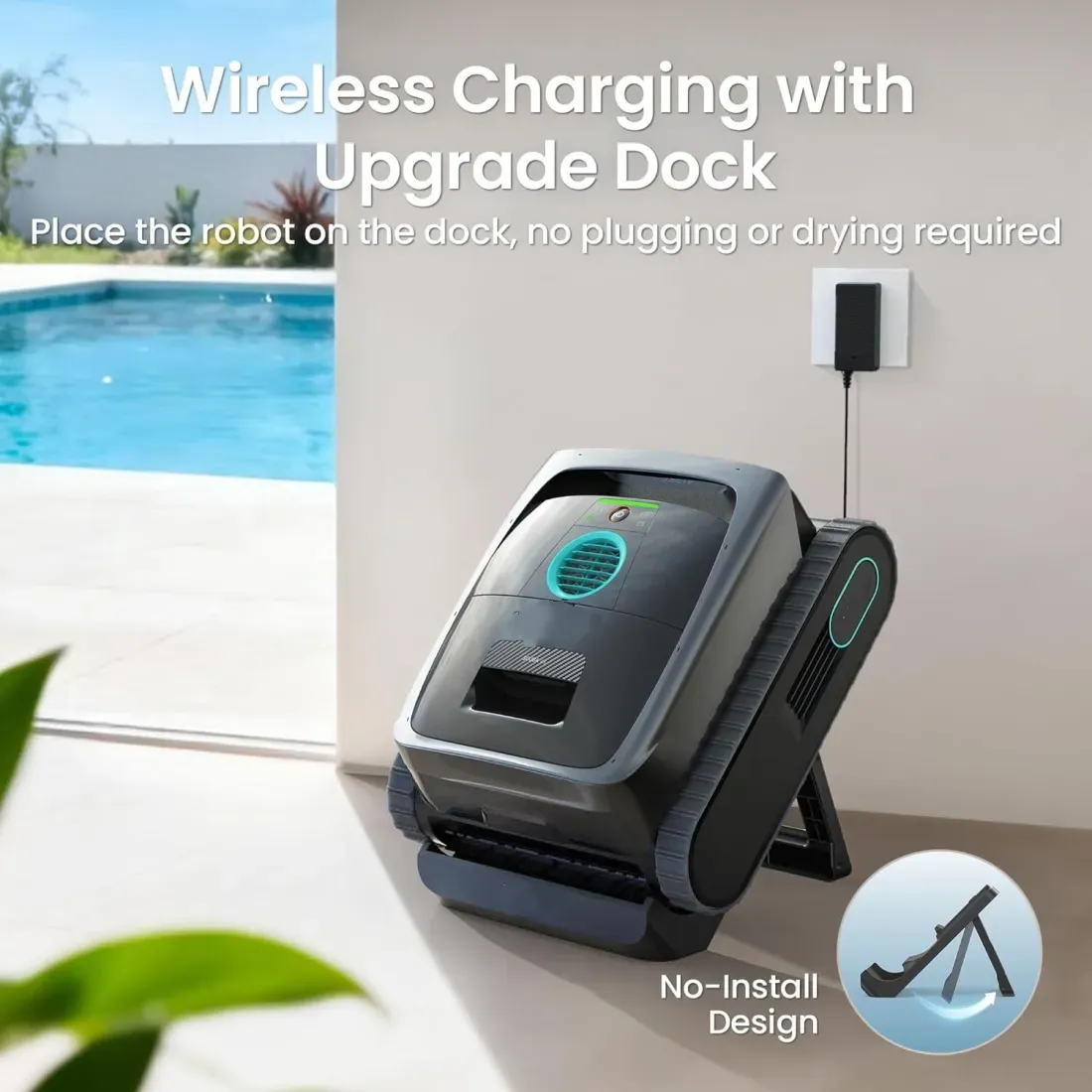 (2026 New) AIPER Scuba V3 AI Robotic Pool Cleaner  - 10x Faster Cleaning with Smart Waterline Parking, Cordless Design & Multi-Layer Filtration