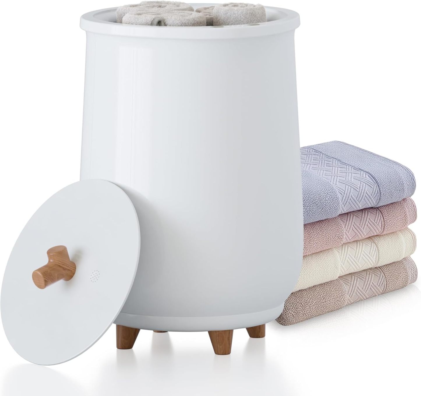 ⏰Towel Warmer Bucket, 20L Large Towel Warmers for Bathroom and Spa, Auto Shut-Off & Adjustable Timer for 20/40/60/90 mins, Towel Warmer with Fragrance Disc, Gift for Him&Her, Blankets
