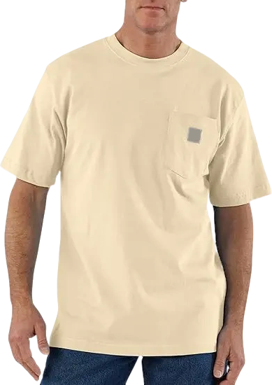 🏆Men's product sells best first 🔥  Men's  Workwear Loose Fit Heavyweight Short-Sleeve Pocket T-Shirt (Also Available in Big & Tall)