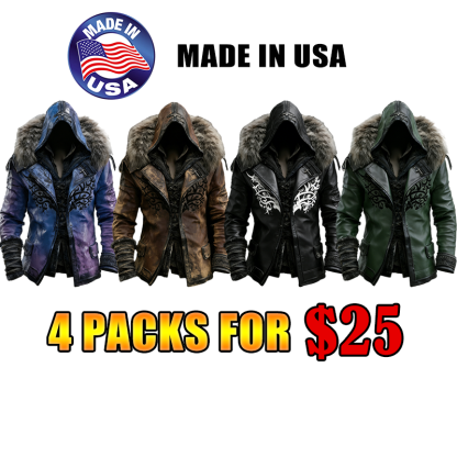 🎄 Christmas sales 80% OFF -🔥Winter Men's Fashionable Warm Fur Hooded Jacket