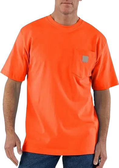🏆Men's product sells best first 🔥  Men's  Workwear Loose Fit Heavyweight Short-Sleeve Pocket T-Shirt (Also Available in Big & Tall)