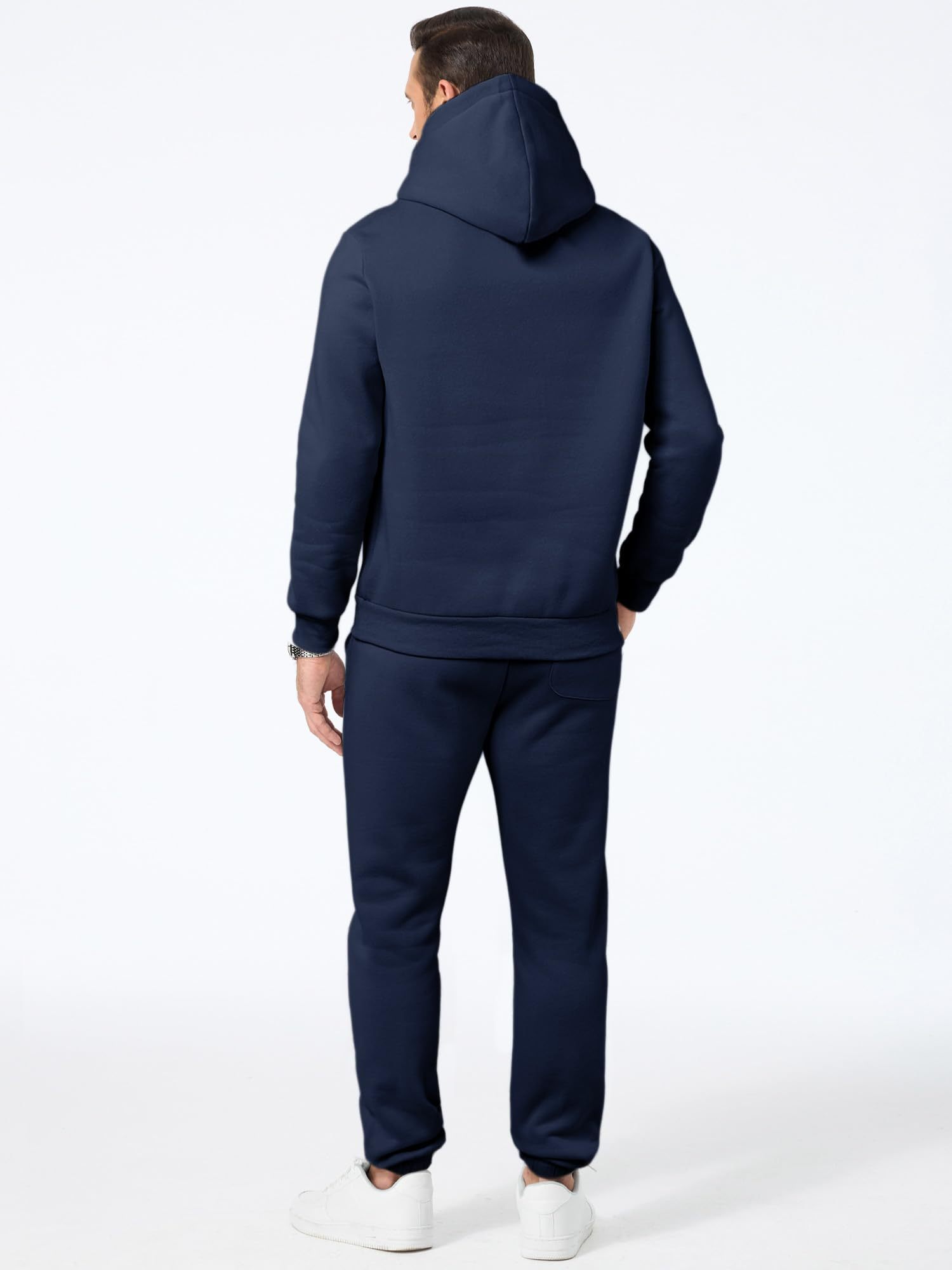 Men's 2 Piece Outfits Hoodie Sweatshirt Tracksuit & Joggers Sweatpants Sweatsuit Set