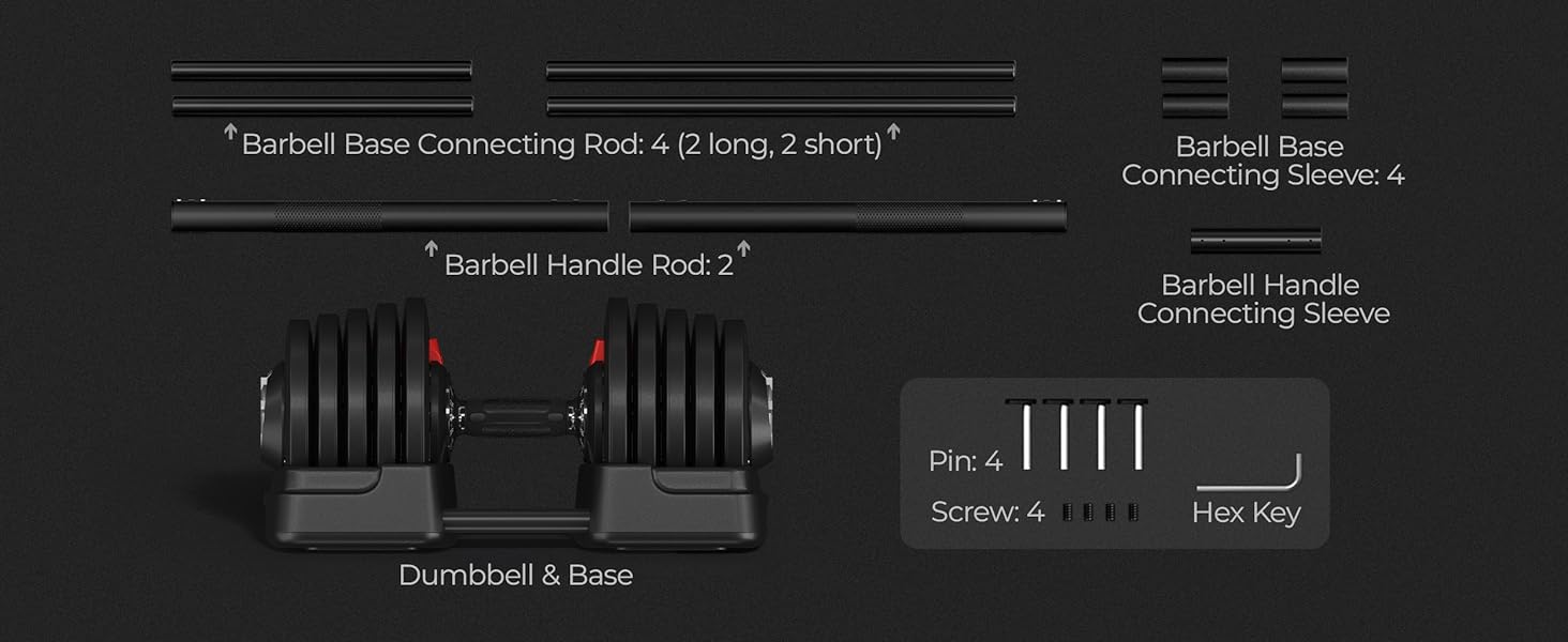 adjustable dumbbells to 90 lbs