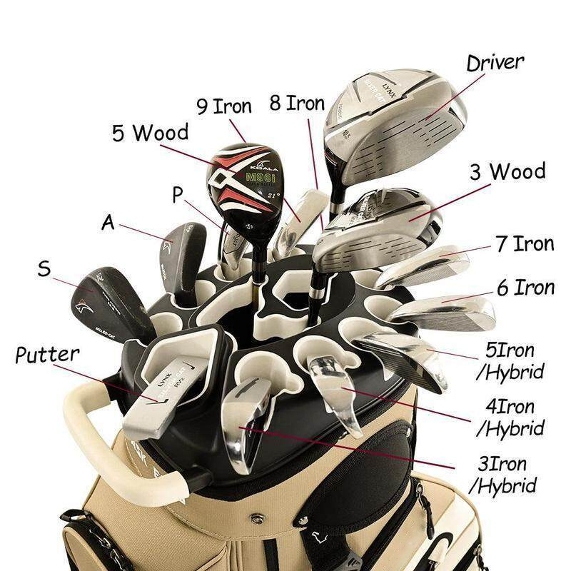 🔥Clearance sale T-Lock Golf Cart Bag with 14 Way Organizer Divider Top