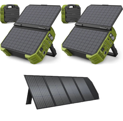 💥Last Day Buy 1 Get 1 Free💥Portable Power Station with Built-in Solar Panel