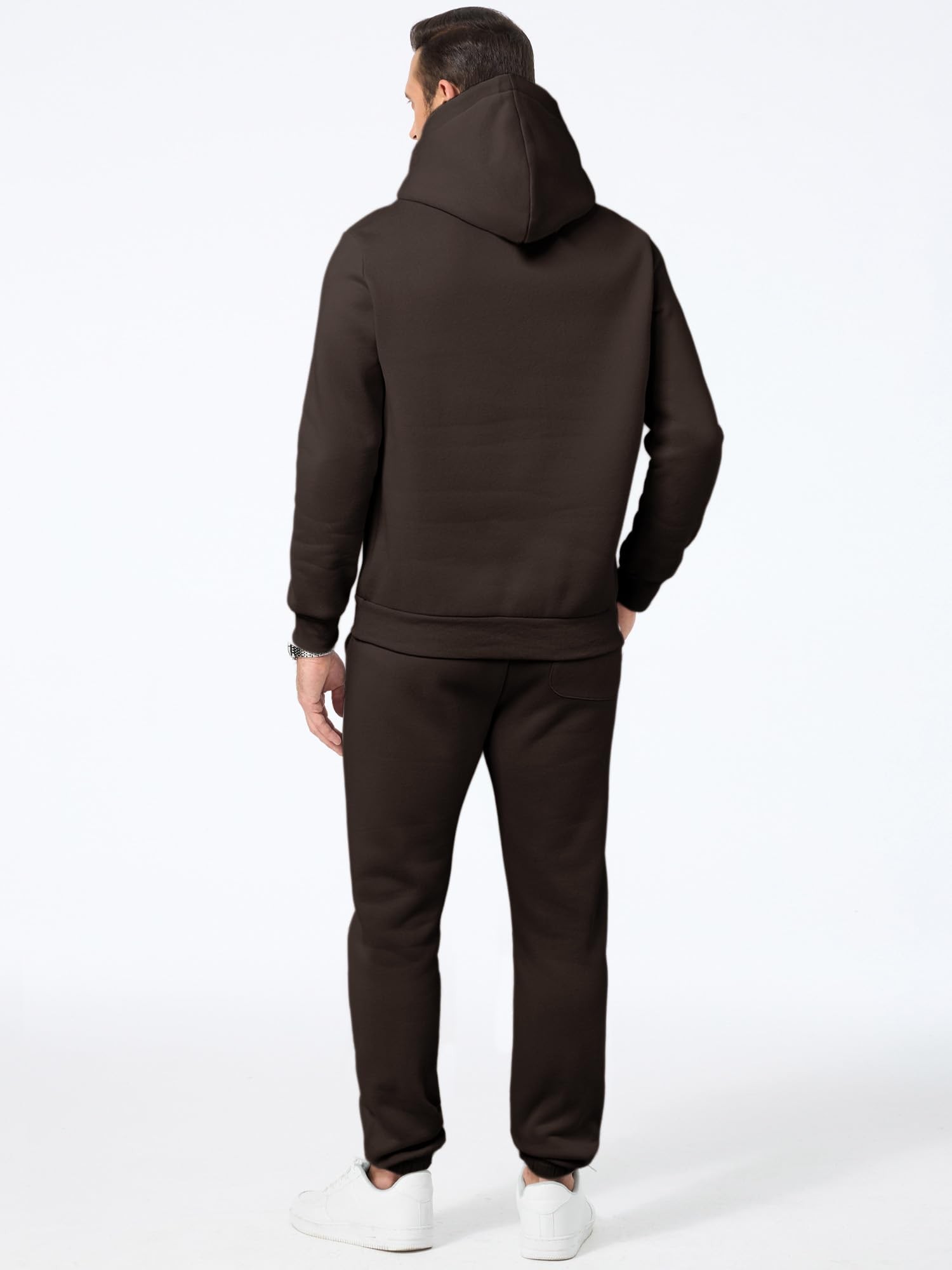 Men's 2 Piece Outfits Hoodie Sweatshirt Tracksuit & Joggers Sweatpants Sweatsuit Set