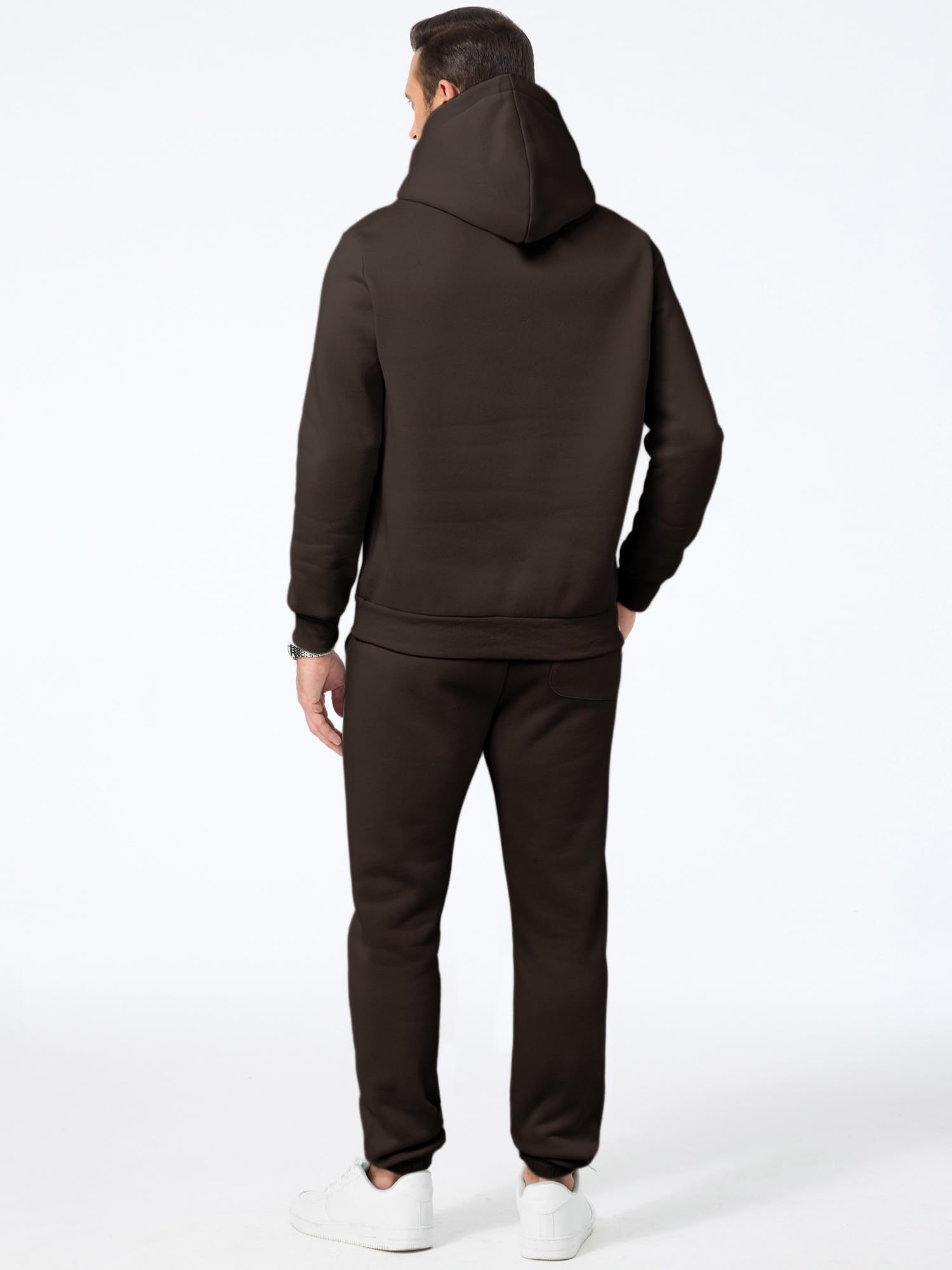 Men's 2 Piece Outfits Hoodie Sweatshirt Tracksuit & Joggers Sweatpants Sweatsuit Set