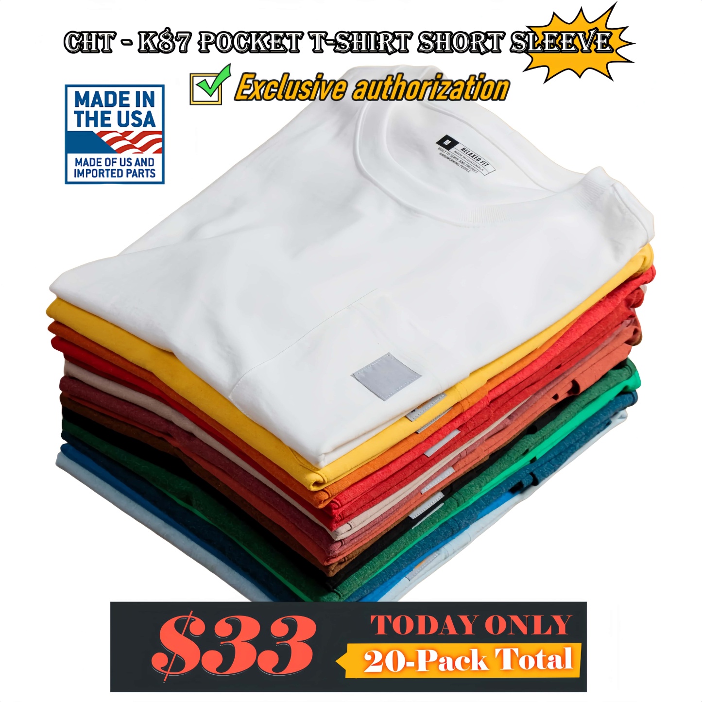 🏆Men's product sells best first 🔥 Men's Workwear Loose Fit Heavyweig