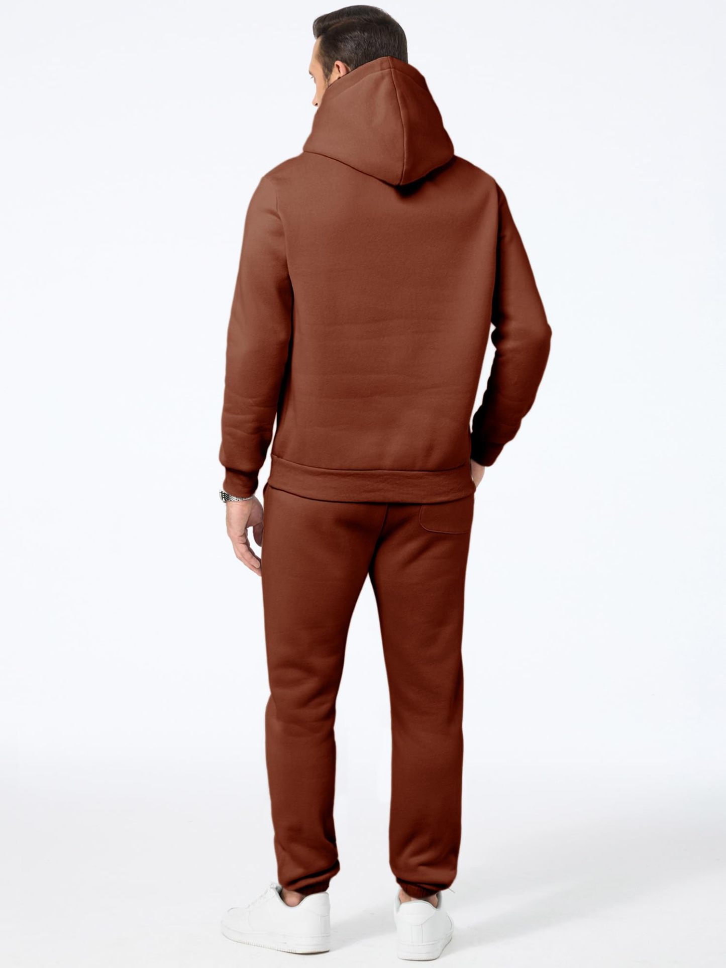 Men's 2 Piece Outfits Hoodie Sweatshirt Tracksuit & Joggers Sweatpants Sweatsuit Set