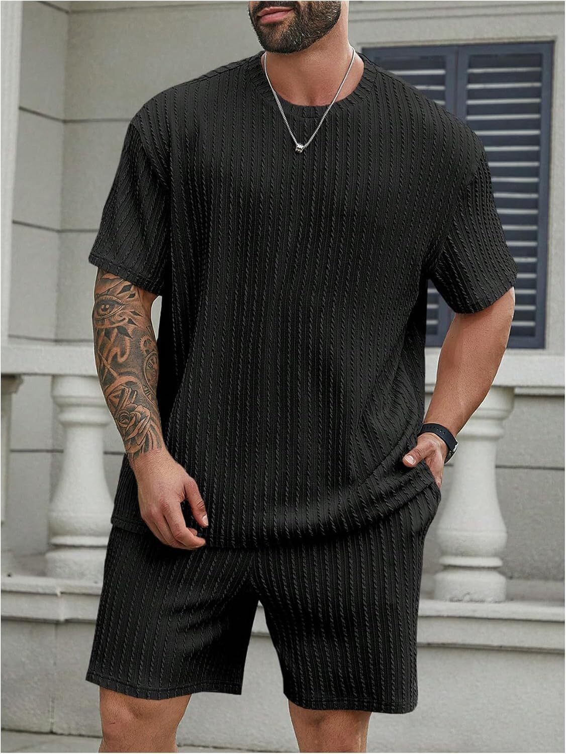 💝Last day promotion! Men's two-piece textured suit