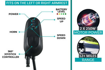 Glide Care G-5 Lightweight Foldable Electric Wheelchair