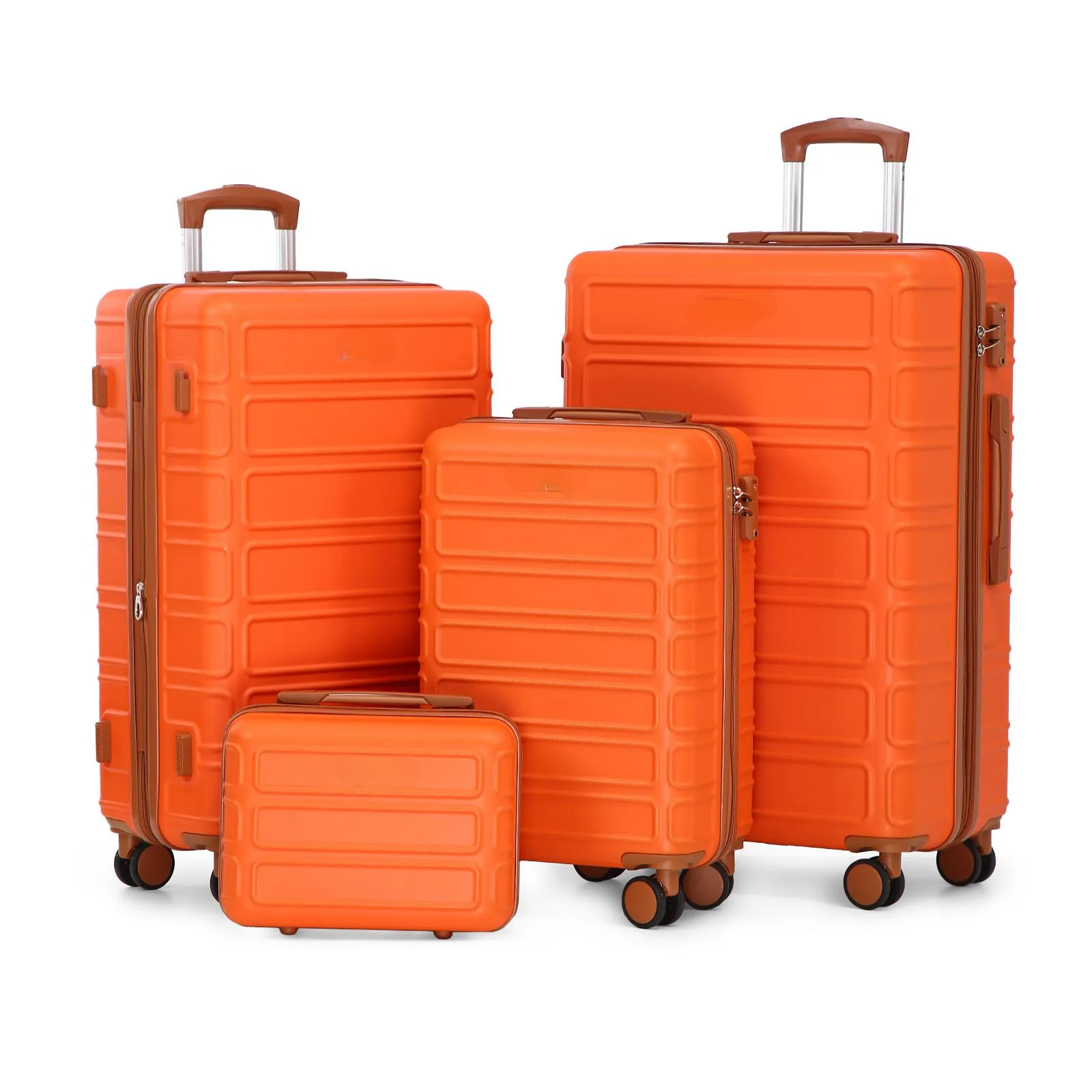 4 Piece Luggage Set, Expandable TSA Lock Hardshell Durable Traveling Bag Travel Suitcase Set with Double Spinner Wheels, Luggage Sets (13/20/26/28in) Gift for Back to School