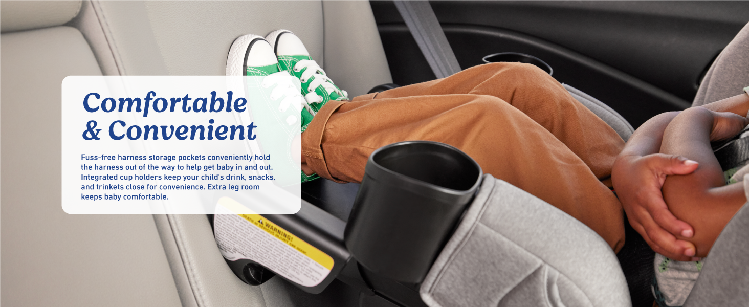 舒适便捷，可调节，易于成长，配有婴儿安全带储物袋，方便过渡