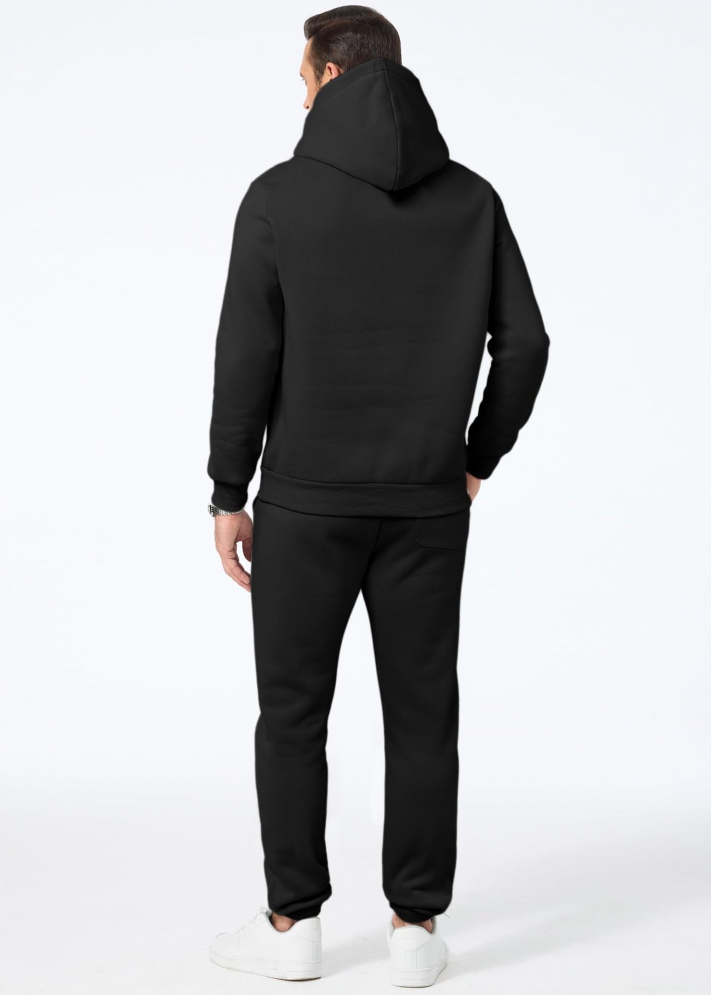 Men's 2 Piece Outfits Hoodie Sweatshirt Tracksuit & Joggers Sweatpants Sweatsuit Set