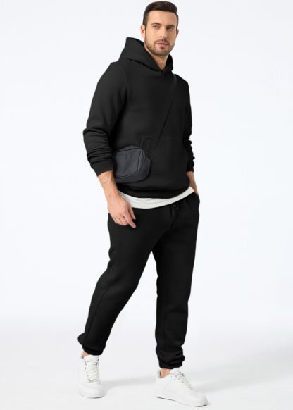 Men's 2 Piece Outfits Hoodie Sweatshirt Tracksuit & Joggers Sweatpants Sweatsuit Set