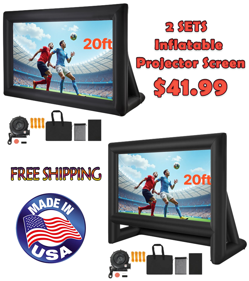 ⚡️Factory wholesale promotion 80% OFF⚡️ Inflatable Movie Screen, Inflatable Projector Screen with Portable Storage Bag
