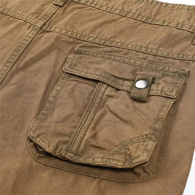 Men's Cargo Pants Cargo Trousers Hiking Pants Multi Pocket Straight Leg Plain Breathable Moisture Wicking Full Length Outdoor Daily Camping & Hiking Fashion Streetwear Black Blue 2025 - $36.99 –P1