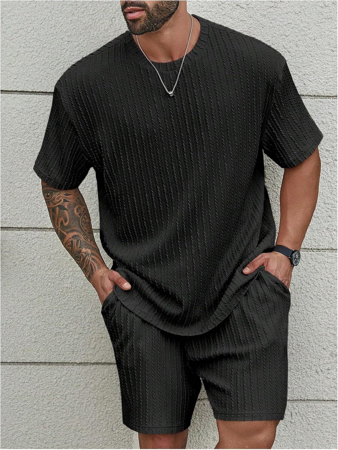 💝Last day promotion! Men's two-piece textured suit