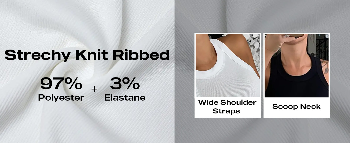 没有内置胸罩，但有弹性，圆领背心