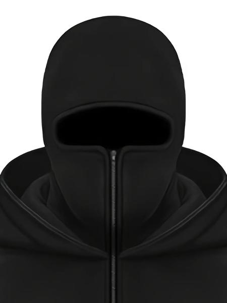 Men's full zipper double hooded sweatshirt - A warm sweatshirt with a front zipper design, a loose and lightweight jacket suitable for fitness, outdoor and daily winter wear - non-elastic fabric (hand-washable) - an ideal choice for winter activities, spo