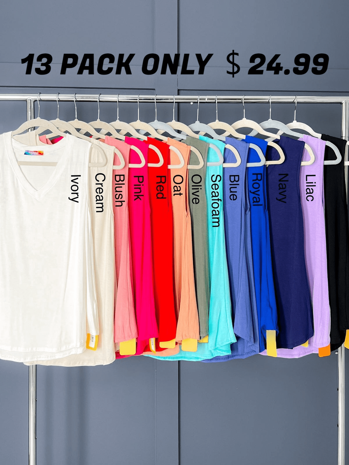 🔥Spring Fresh Sale 🎁-V-neck tank top(Multiple Colors)
