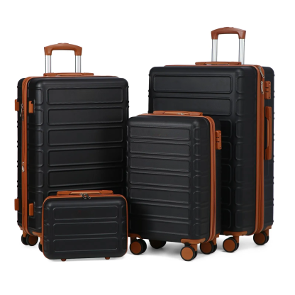 4 Piece Luggage Set, Expandable TSA Lock Hardshell Durable Traveling Bag Travel Suitcase Set with Double Spinner Wheels, Luggage Sets (13/20/26/28in) Gift for Back to School