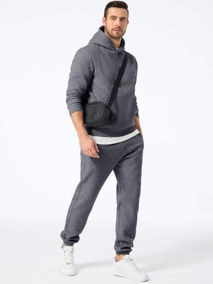 Men's 2 Piece Outfits Hoodie Sweatshirt Tracksuit & Joggers Sweatpants Sweatsuit Set