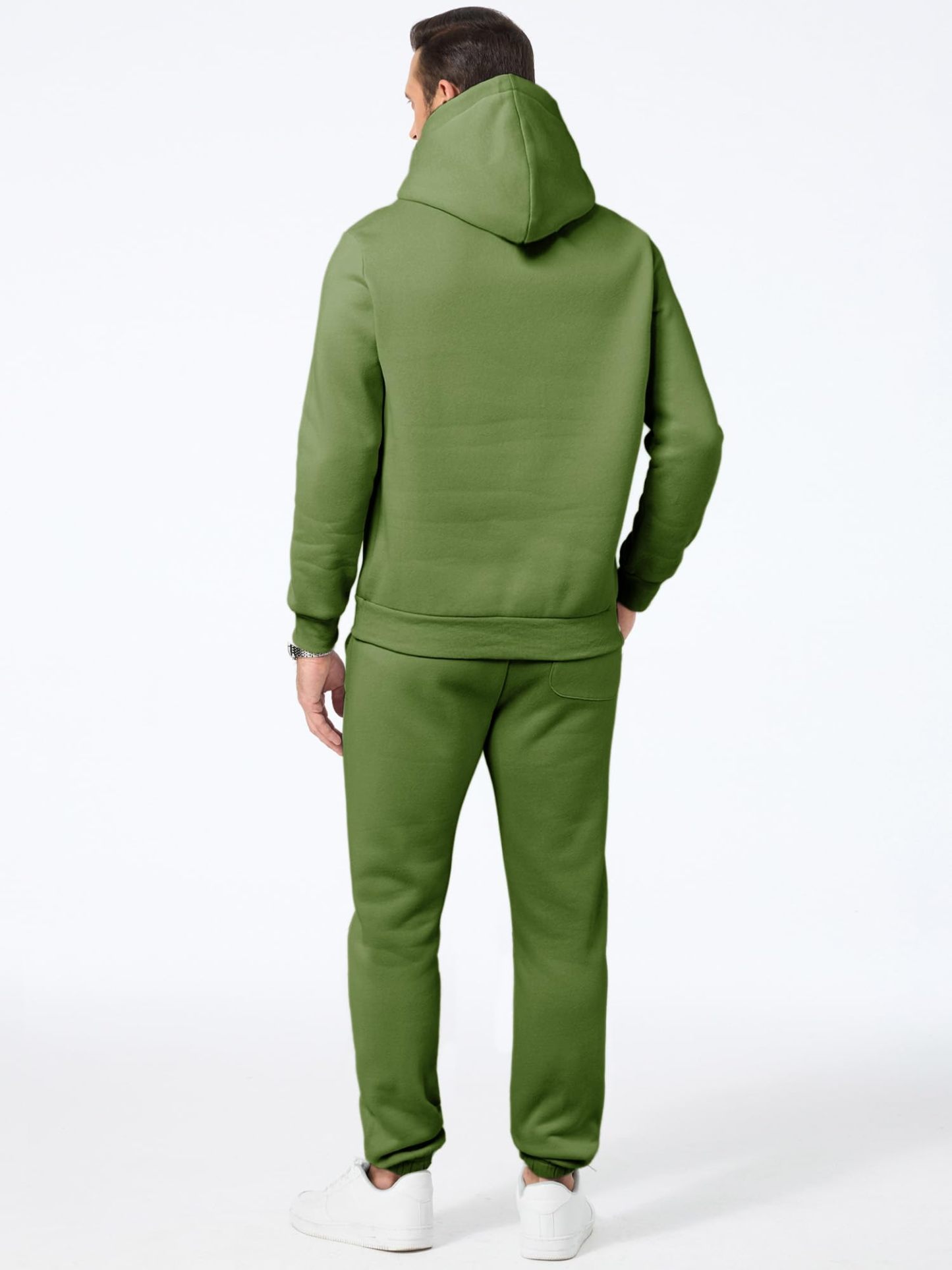 Men's 2 Piece Outfits Hoodie Sweatshirt Tracksuit & Joggers Sweatpants Sweatsuit Set