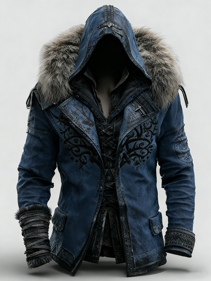 🎄 Christmas sales 80% OFF -🔥Winter Men's Fashionable Warm Fur Hooded Jacket