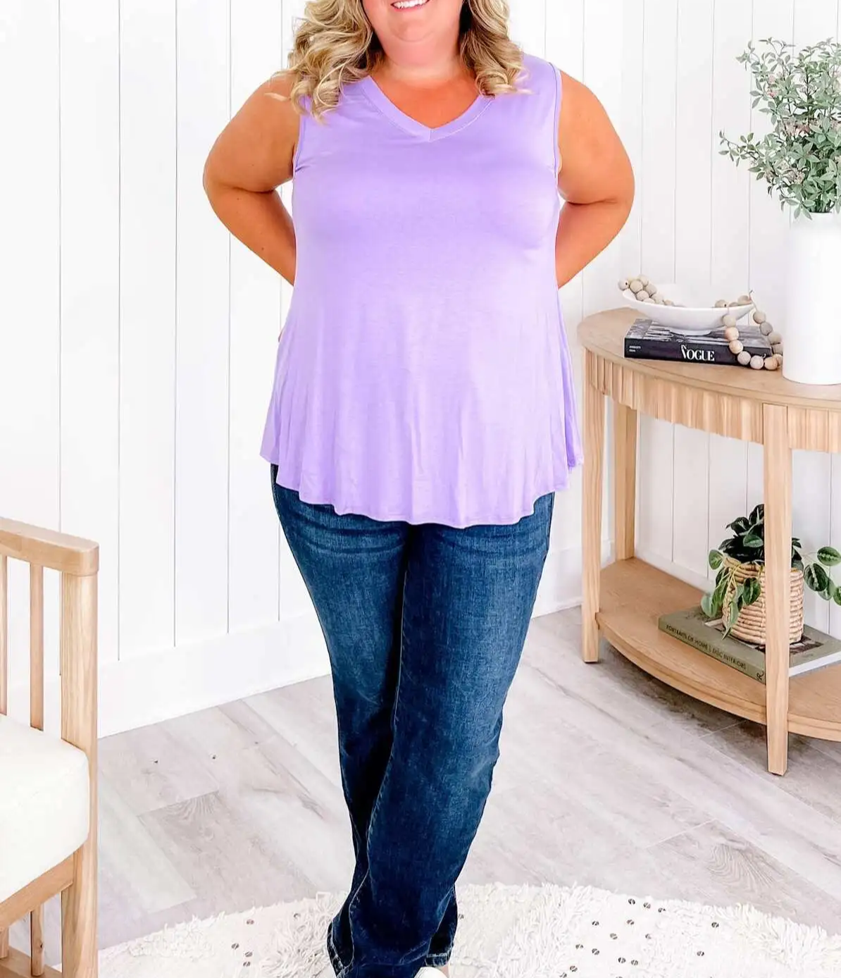 🔥Spring Fresh Sale 🎁-V-neck tank top(Multiple Colors)