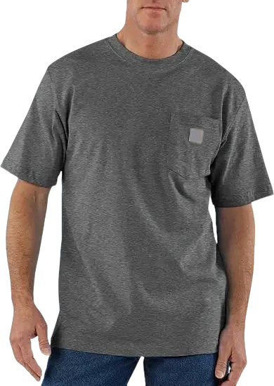 🏆Men's product sells best first 🔥  Men's  Workwear Loose Fit Heavyweight Short-Sleeve Pocket T-Shirt (Also Available in Big & Tall)