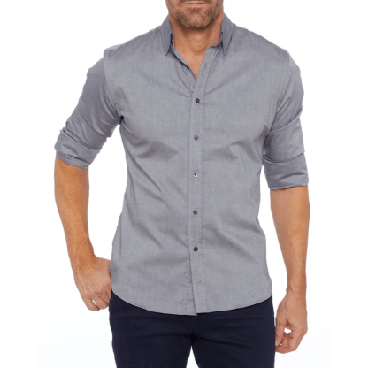 🔥2026 Spring Sale🔥Oxford Stretch Zip Shirt