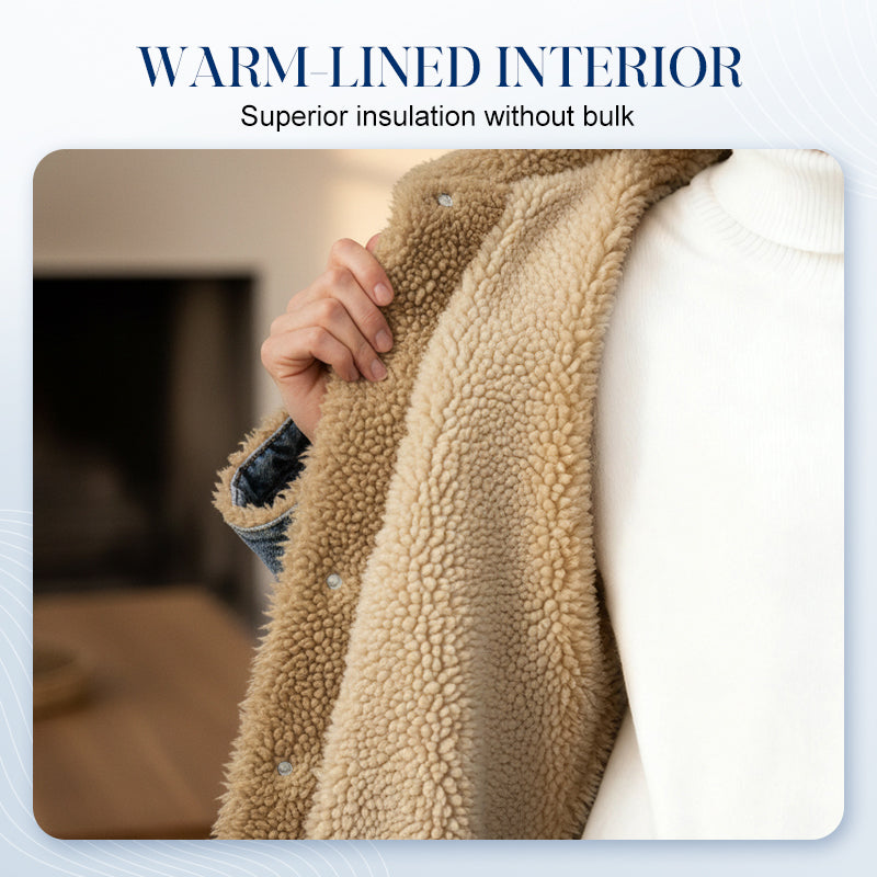 DD 🔥Christmas Special Offer:80% OFF — Lady's warm and durable long denim coat