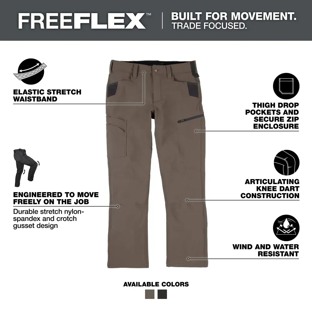 LBF-Men's 8-PACK FREEFLEX Tech Work Pants with 7 Pockets