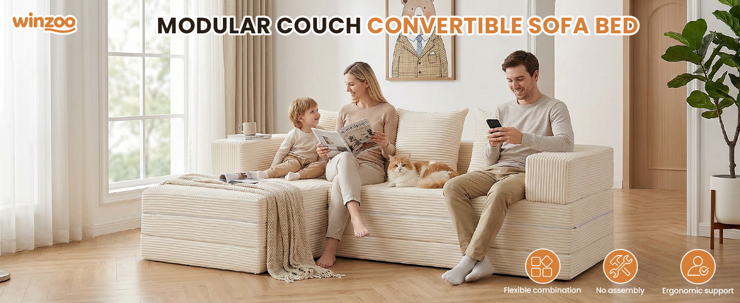 Modular Sectional Sofa Convertible Sofa Bed