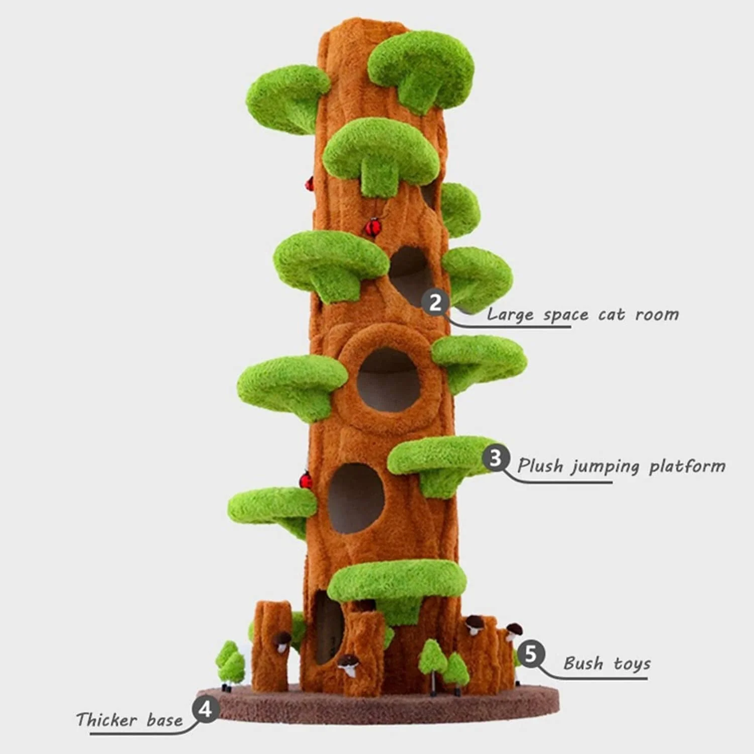 Gigantic 88.6 Ft Cat Tree Tower Condo
