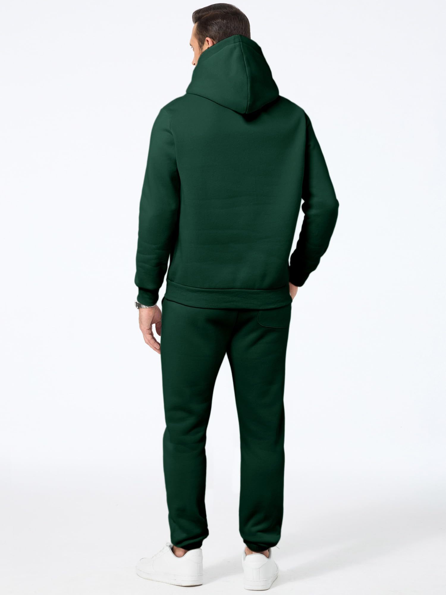 Men's 2 Piece Outfits Hoodie Sweatshirt Tracksuit & Joggers Sweatpants Sweatsuit Set