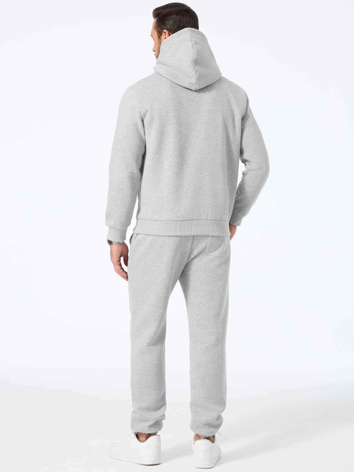 Men's 2 Piece Outfits Hoodie Sweatshirt Tracksuit & Joggers Sweatpants Sweatsuit Set