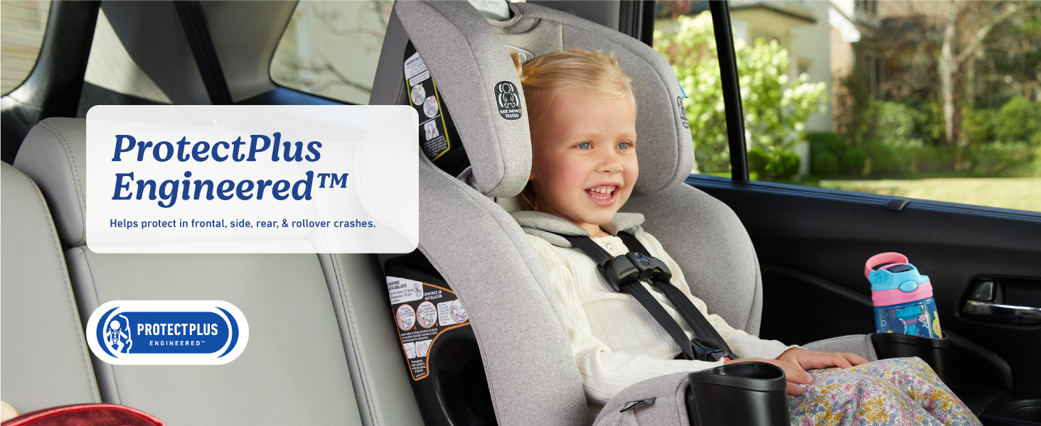 Graco Extend2Fit 三合一可转换汽车座椅 ProtectPlus 工程安全婴儿最佳保护