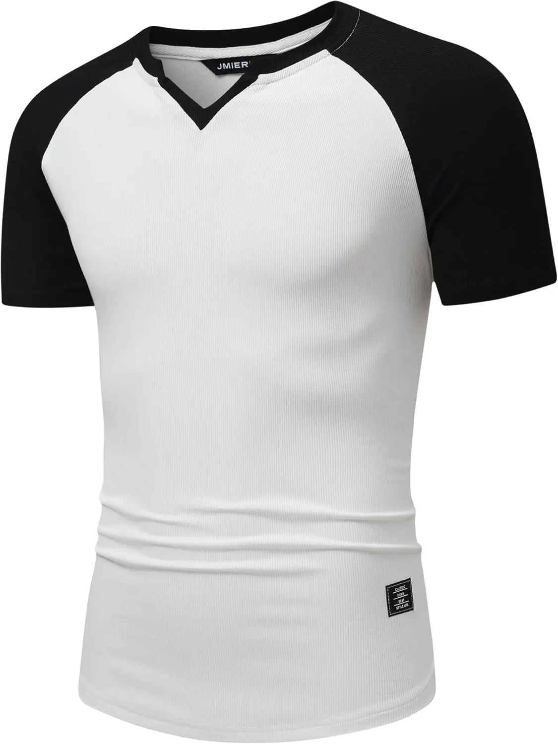 🔥Men's 12-Pack Cotton Longline Henley V-Neck T-Shirts