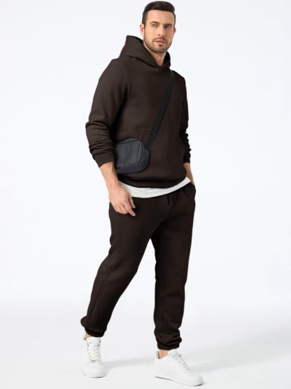 Men's 2 Piece Outfits Hoodie Sweatshirt Tracksuit & Joggers Sweatpants Sweatsuit Set