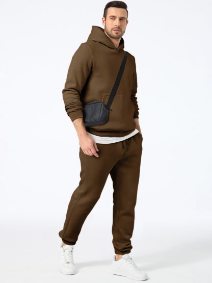 Men's 2 Piece Outfits Hoodie Sweatshirt Tracksuit & Joggers Sweatpants Sweatsuit Set