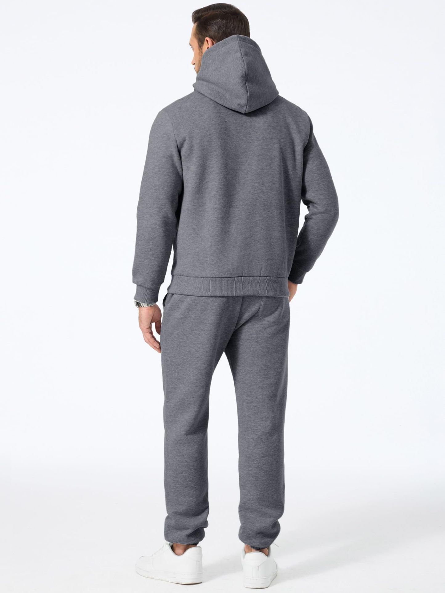 Men's 2 Piece Outfits Hoodie Sweatshirt Tracksuit & Joggers Sweatpants Sweatsuit Set