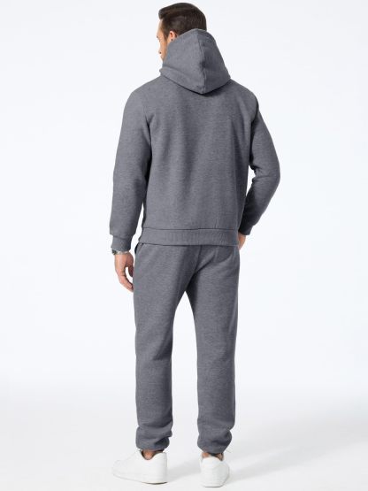 Men's 2 Piece Outfits Hoodie Sweatshirt Tracksuit & Joggers Sweatpants Sweatsuit Set
