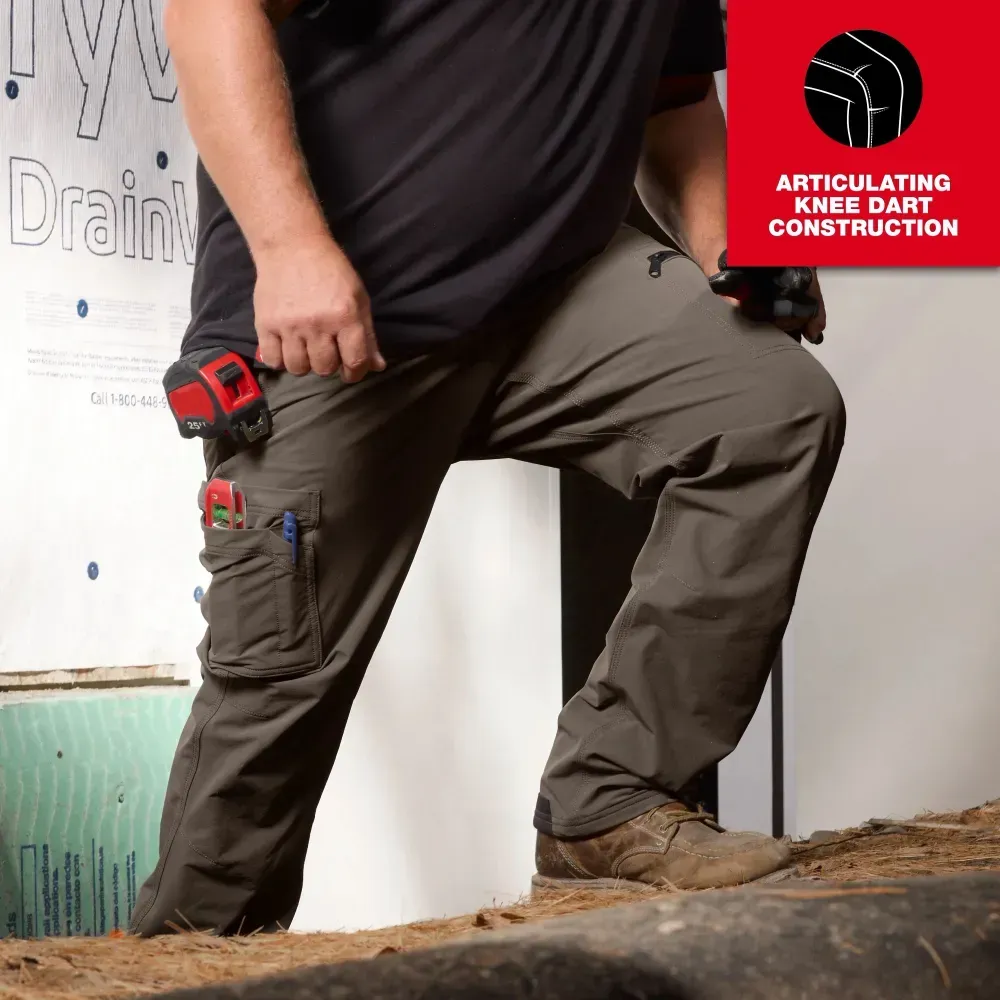 LBF-Men's 8-PACK FREEFLEX Tech Work Pants with 7 Pockets