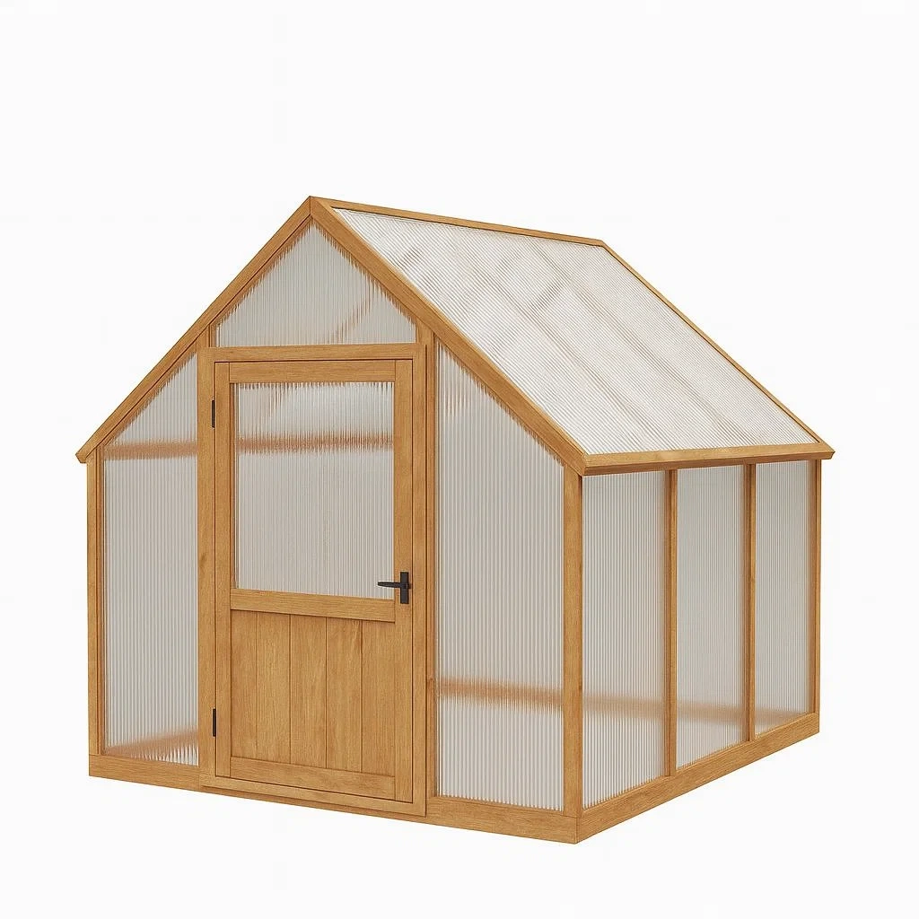 Serre de jardin en bois et polycarbonate-Sofalexa