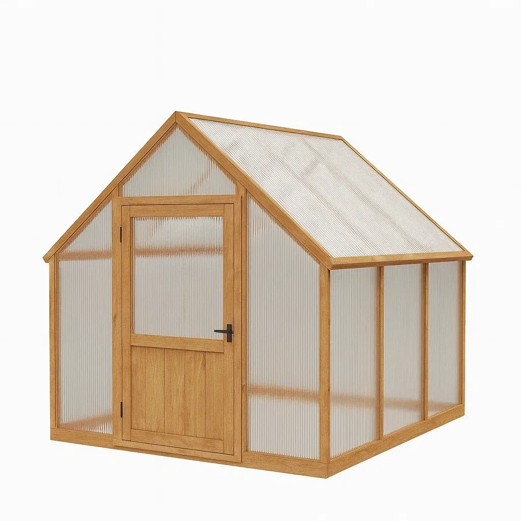 Serre de jardin en bois et polycarbonate-Sofalexa