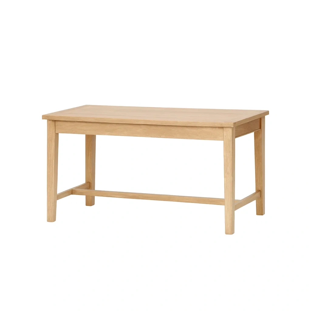 Table en bois de chêne massif 120 x 60 x 75 cm-Sofalexa