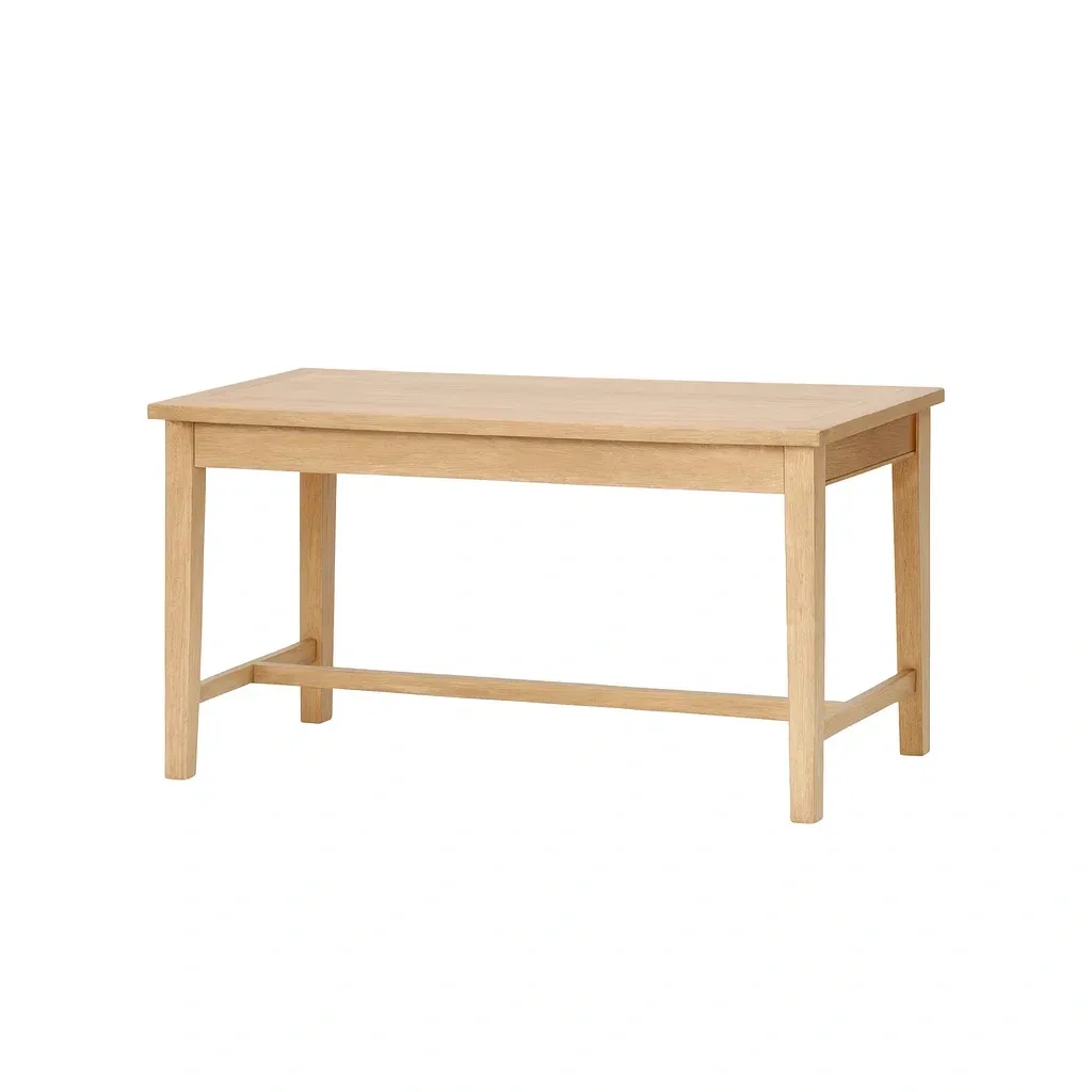 Table en bois de chêne massif 120 x 60 x 75 cm-Sofalexa